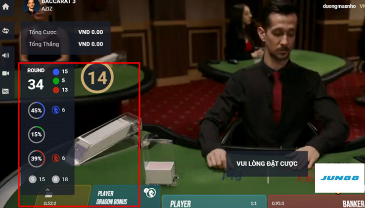 Xem tỷ lệ các kết quả trong bảng đấu