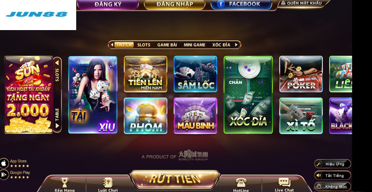 Đánh Bài Baccarat Online Jun88 game chơi hấp dẫn